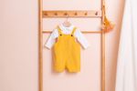 [BEBELOUTE] Corduroy Overall (Yellow), All-in-One, Short Dungarees for Infant and Toddler, Cotton 100% _ Made in KOREA